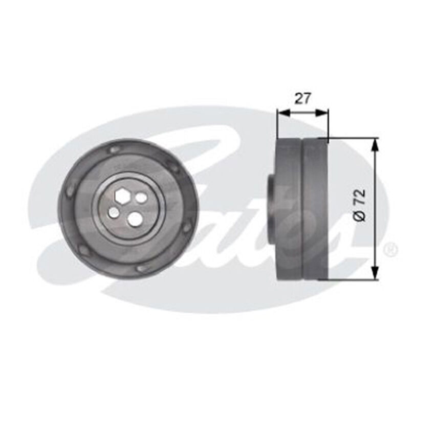 POWERGRIP TENSIONER PULLEY For AUDI 80/A4/A6/A8/CABRIOLET Ptl Engine 2.8L/2.6L
