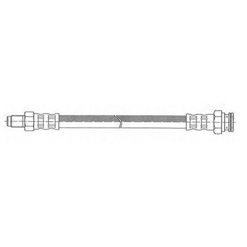 Bosch Hydraulic Brake Hose Front For Mitsubishi Triton GL MK GLX 2.4L I4 4G64