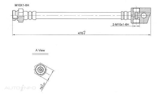 Bosch Hydraulic Hose Rear For Holden Jackaroo  4ZD1 4JB1T C223 2.3L,2.6L,2.2L L1