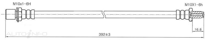 Bosch Hydraulic Hose - Rear For Toyota Cressida  MX83R 7MGE 3.0L 16 24V 4D Sedan