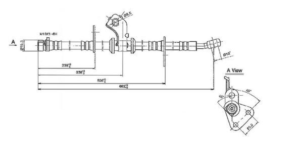 Bosch Hydraulic Hose -Front For Honda Civic AH CC CD CL ED 1.5L,1.3L EW2 D15B I4
