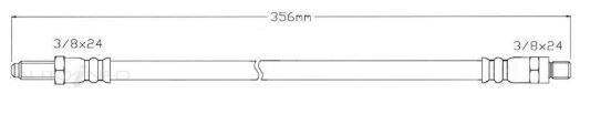 Bosch Brake Hose For Sunbeam Alpine (2 Door Roadster) 1960 1960 1.5 1.5L 8V