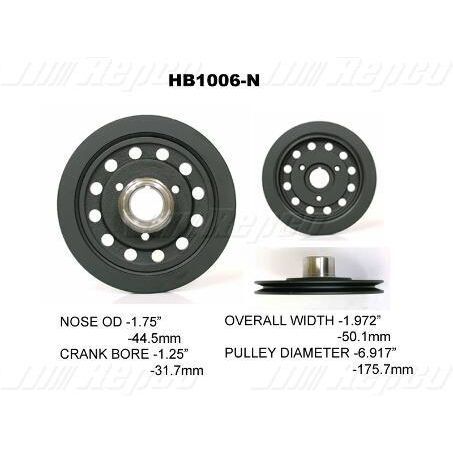 Precision Harmonic Balancer For Ford LTD FC/FD 4.1L Petrol 250ci(1,2 Barrel)