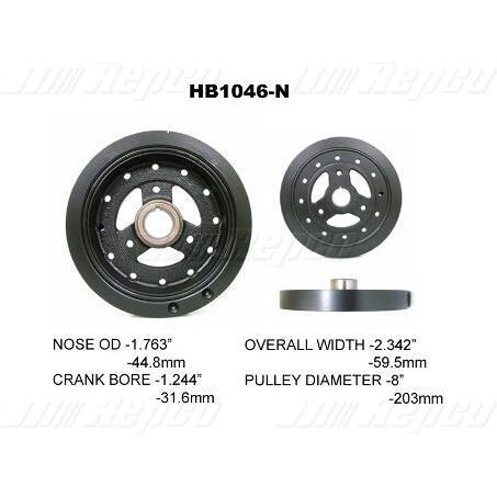 Precision Harmonic Balancer For Chevrolet Camaro/Corvette, Holden Suburban