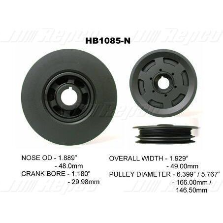 Precision Harmonic Balancer For HDT Brock, Holden Berlina/Calais/Commodore