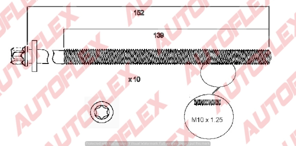 Cylinder Head Bolt Set For Holden Astra/Barina/Cruze/Tigra - HB8121