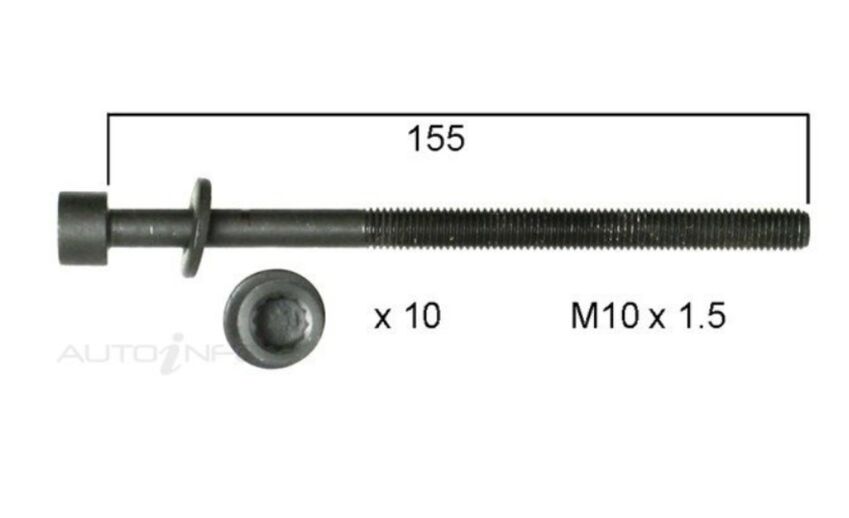 Permaseal Cylinder Head Bolt Set For Hyundai IX35 LM 2.0L Petrol G4NC