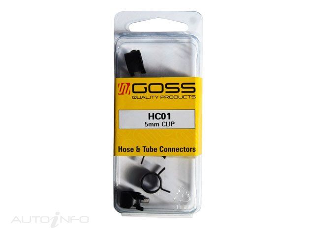 Goss Hose & Tube Connectors 5mm Clip - HC01