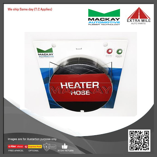 Mackay Heater Hose- 13mm (1/2") ID x 1.5m Length -  HH13X1.5 - 2 Pack