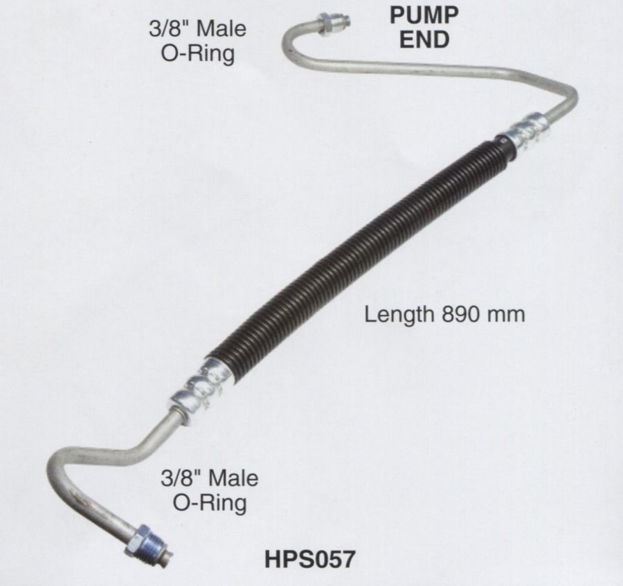 HPS057 Power Steering Hose for Commodore VS 3.8L V6 Ecotec Suits Models Without Variable Effort Steering- Pump END