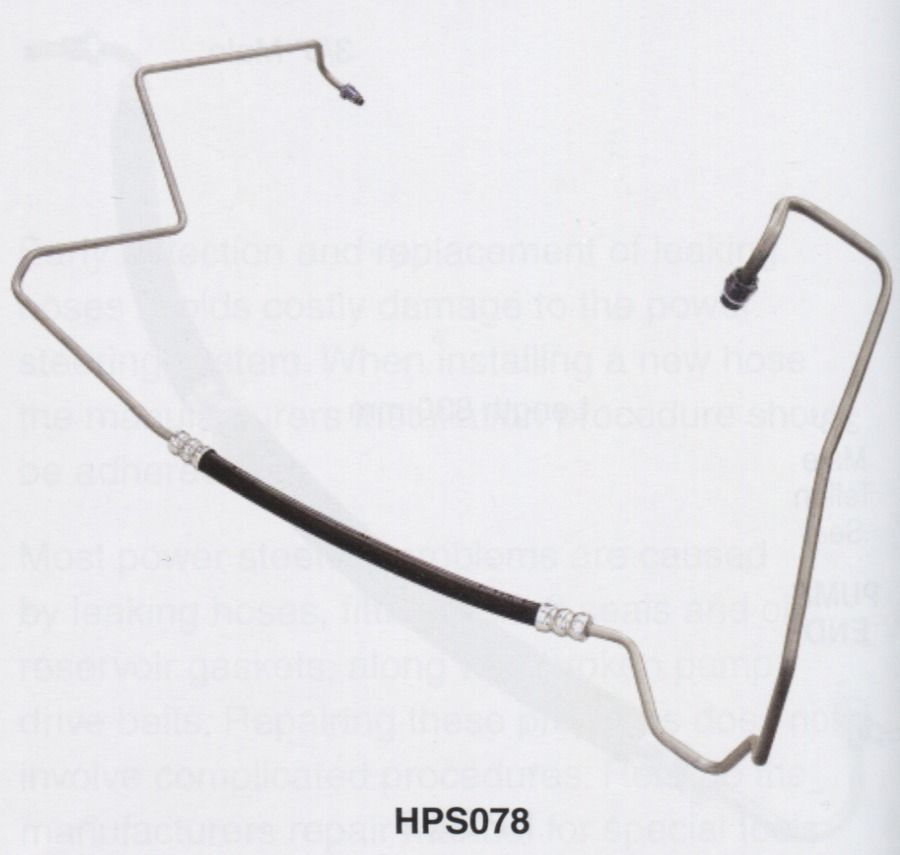 POWER STEERING HIGH PRES HOSE FOR FORD V8 FALCON AU1 TO 10/99 5.0L FAIRLANE HPS078