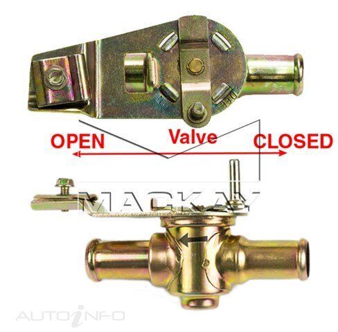 Mackay Heater Tap for Ford Falcon XA XB XC XD 6cyl & V8 No Aircon HV5202M