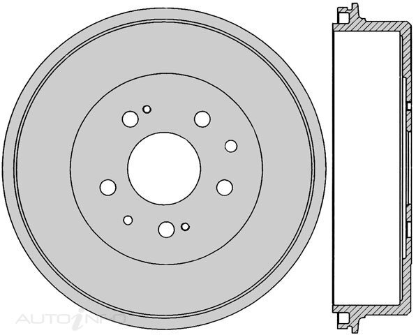 IBS Brake Drum For Toyota Hilux LN147R,152R, RZN147R,149R,154R, YN57R 2.0L/3.0L