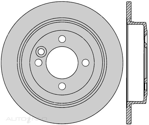 2X IBS Rear Disc Rotor For Rover Mini Cooper 1.3L 12A 2Door Sedan