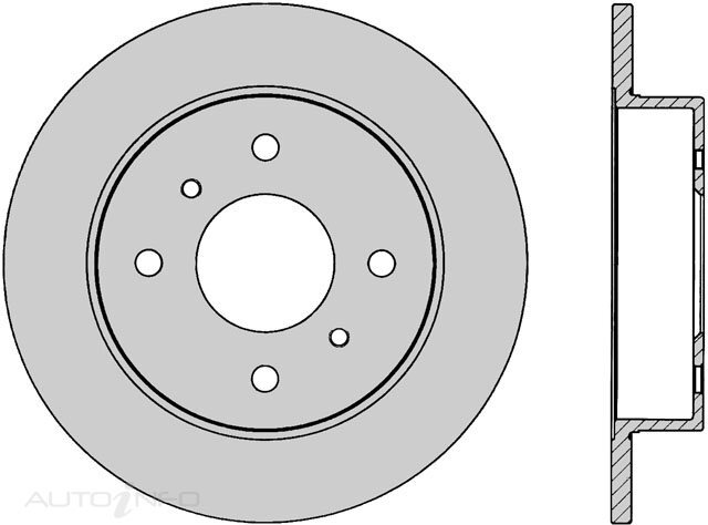 IBS Rear Disc Rotor For Fiat, Ford, Nissan - BR614