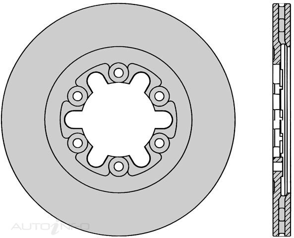 IBS Front Disc Rotor For Ford Econovan, Mazda E2000, E2200, E2500 - BR934