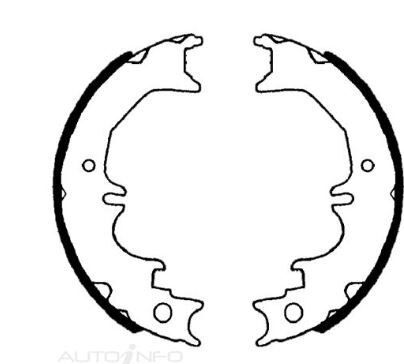 IBS Parking Brake Shoe Set For Lexus LX470 2UZFE 4dr 4.7L UZJ100R V8 32V DOHC