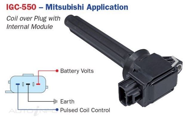 PAT Ignition Coil For Mitsubishi Triton MR 2.4L 4G64 I4 16V SOHC-IGC-550 