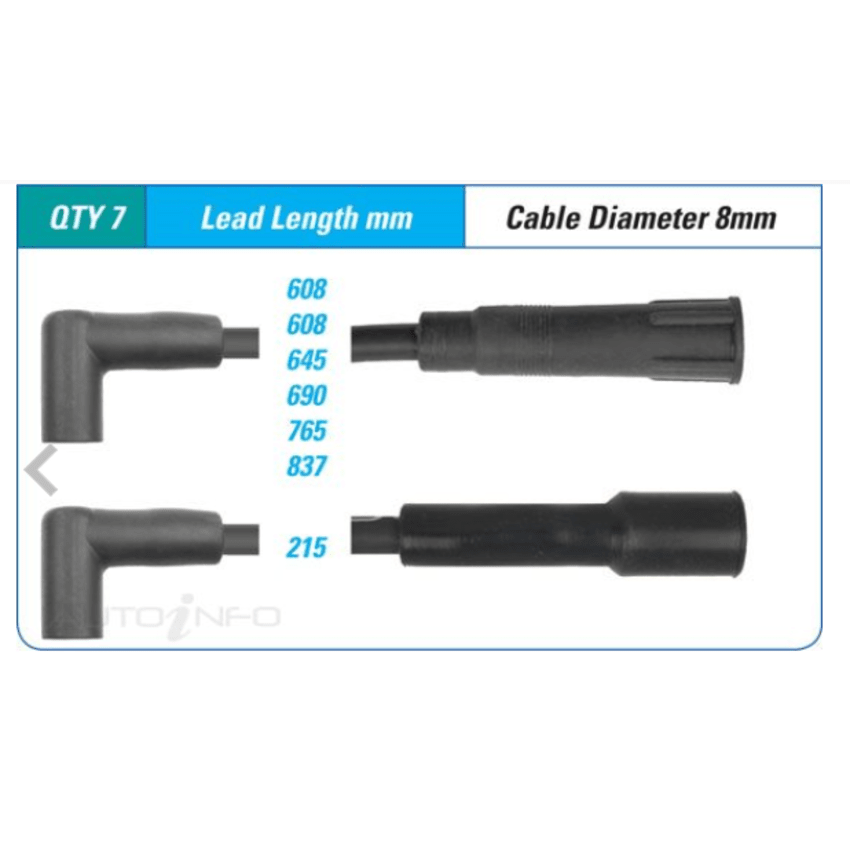 PAT Ignition Lead Set For Ford LTD DA 3.9L, DC 3.9L/4.0L 4 Door Sedan