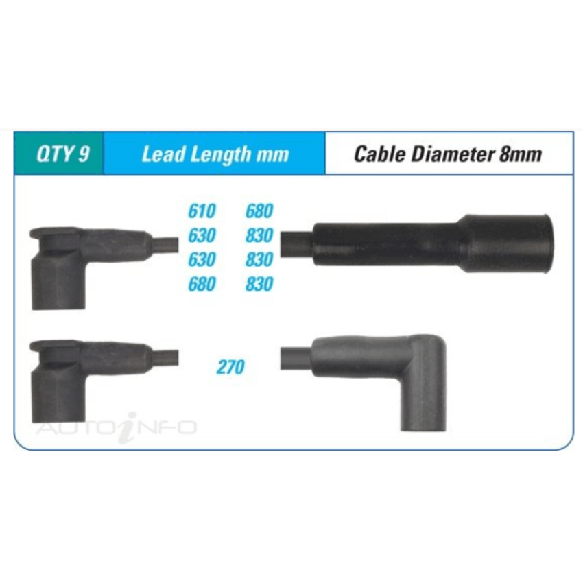 PAT Ignition Lead Set For Holden Berlina VN, VP, VR, VS, VT 5.0L 304 (LB9) V8