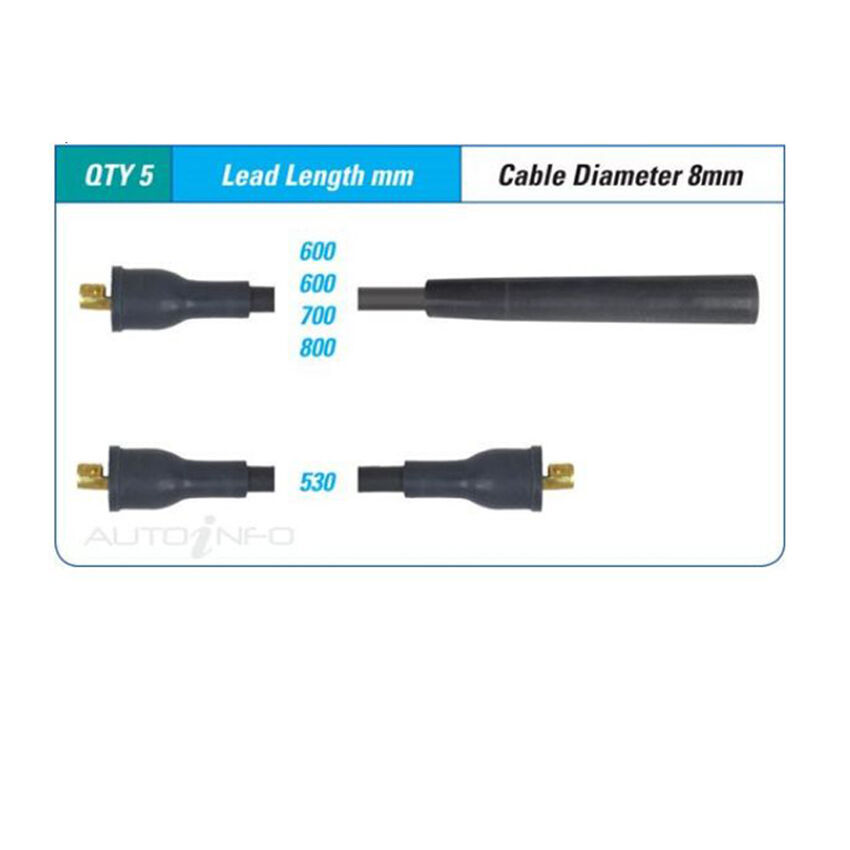 PAT Ignition Lead Set For BMW 2002 E10 2.0L M10B20 14 8V SOHC - ILS-019M