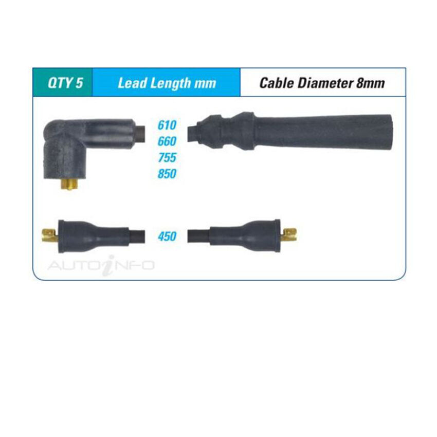 PAT Ignition Lead Set For Chrysler Galant GL. XL GC 1.6L 4G32 14 8V SOHC