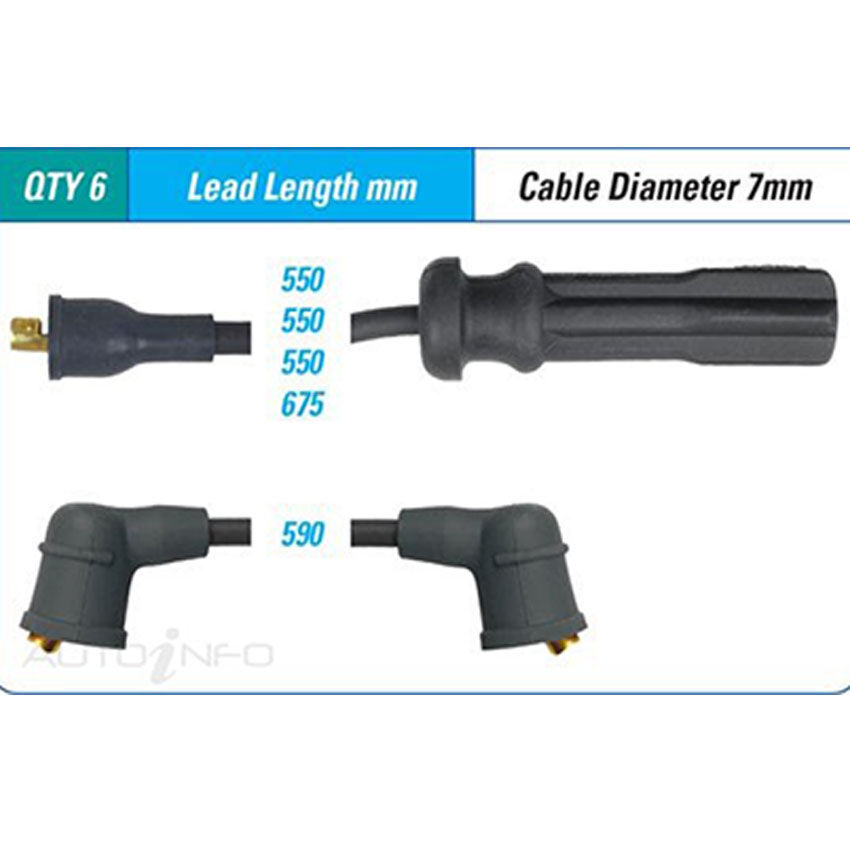 PAT Ignition Lead Set For Volvo 360 GLT 2.0L B19E B200E I4 8V SOHC