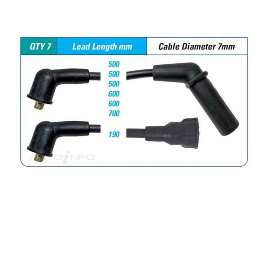 PAT Ignition Lead Set For Mitsubishi Pajero GLX GLS NH 3.0L 6G72 V6 12V SOHC