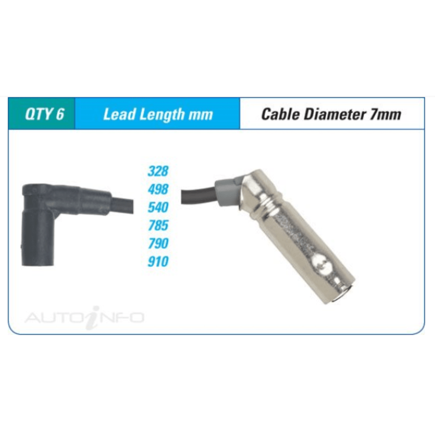 PAT Ignition Lead Set For Chevrolet Lumina WH 3.8L L67 V6 4 Door Sedan