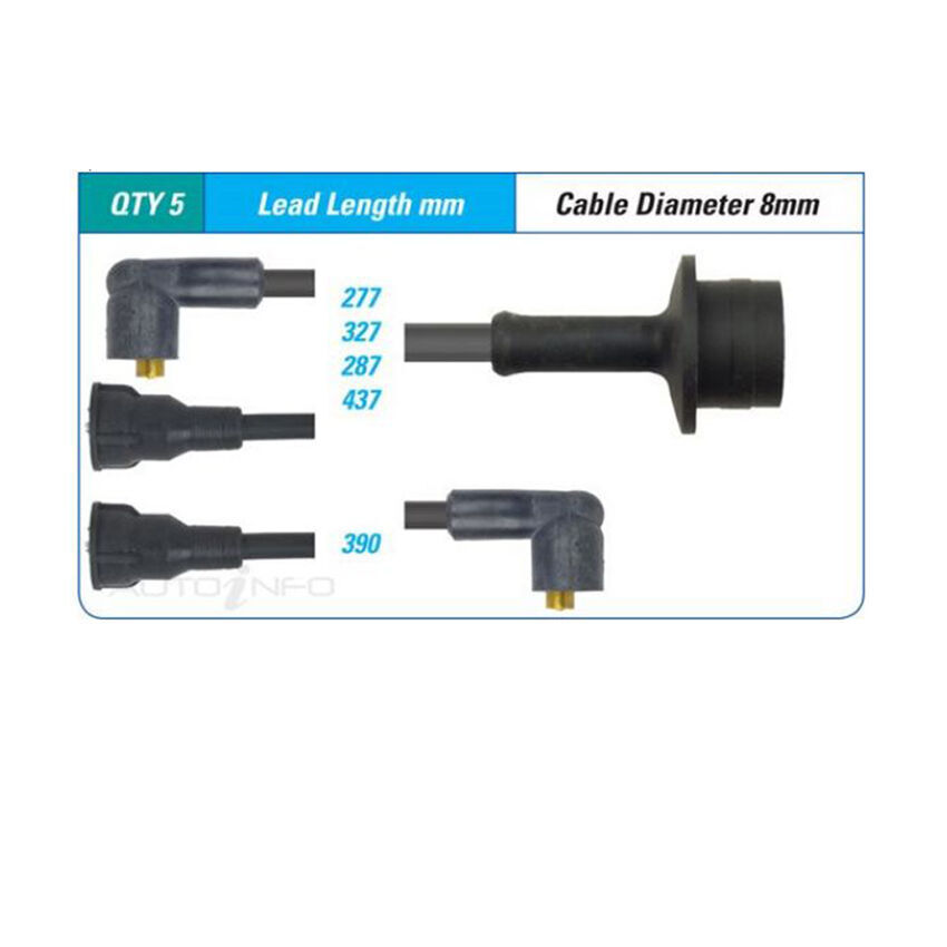 PAT Ignition Lead Set For Toyota Dyna 100 YH81R 1.8L 2Y 14 8V OHV - ILS-056M