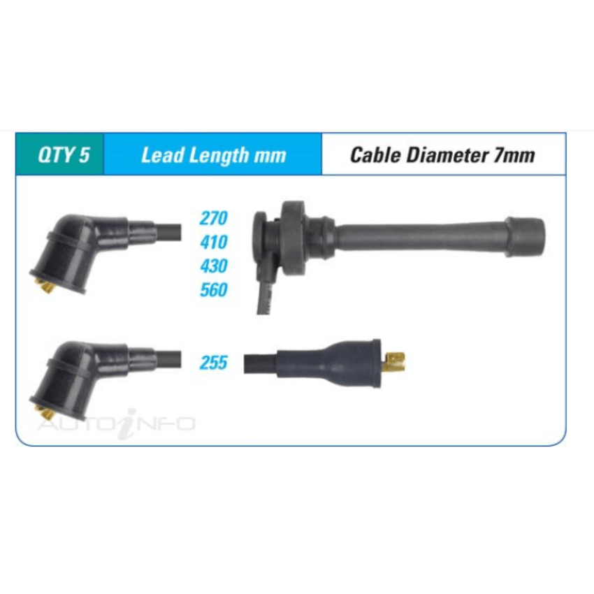 PAT Ignition Lead Set For Mitsubishi Triton GL, GLX MK 2.4L 4G64