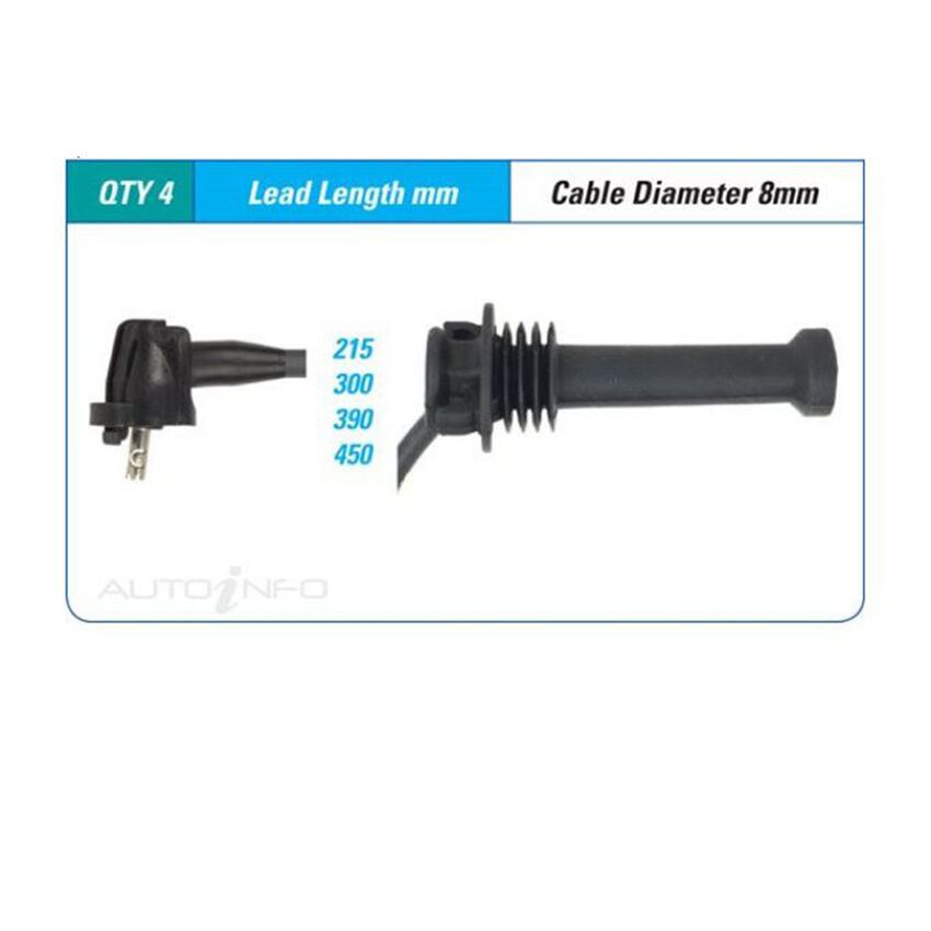 PAT Ignition Lead Set For Ford Mondeo LX HA, HB 2.0L ZH20 14 16V DOHC - ILS-067M
