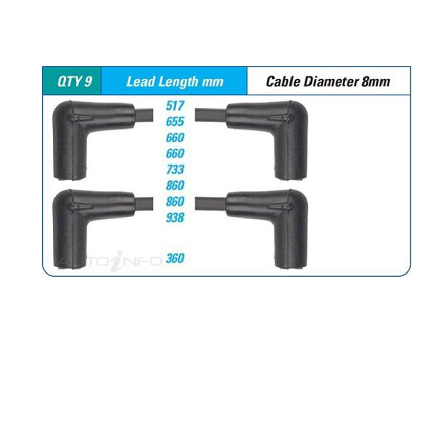 PAT Ignition Lead Set For Chevrolet C1500 1500 5.7L L31 V8 16V OHV - ILS-070M