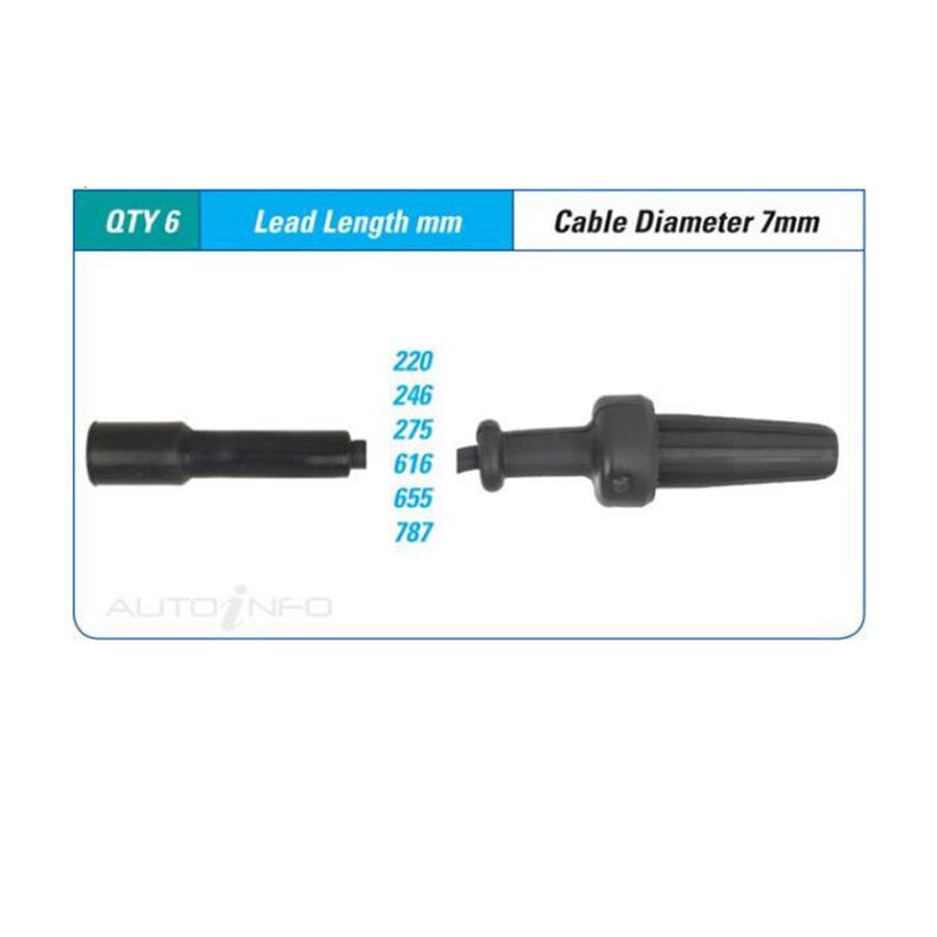 PAT Ignition Lead Set For Renault Laguna V6 3.0L Z7X760/5 V6 12V SOHC - ILS-077M
