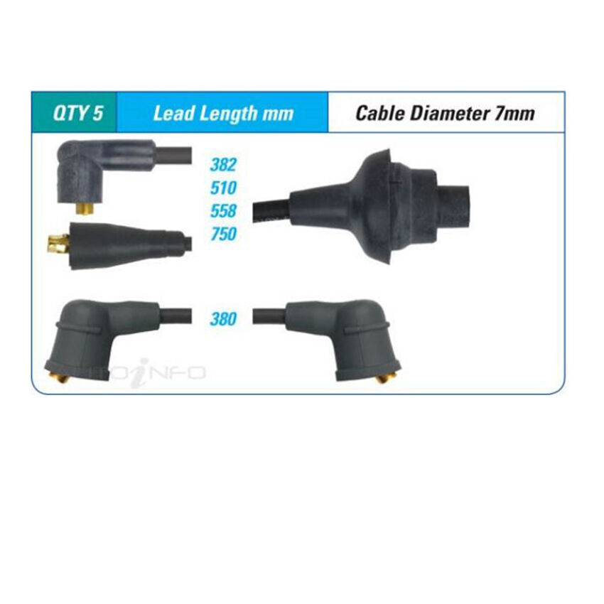 PAT Ignition Lead Set For Citroen BX GTi 1.9L XU9JA I4 8V SOHC - ILS-087M