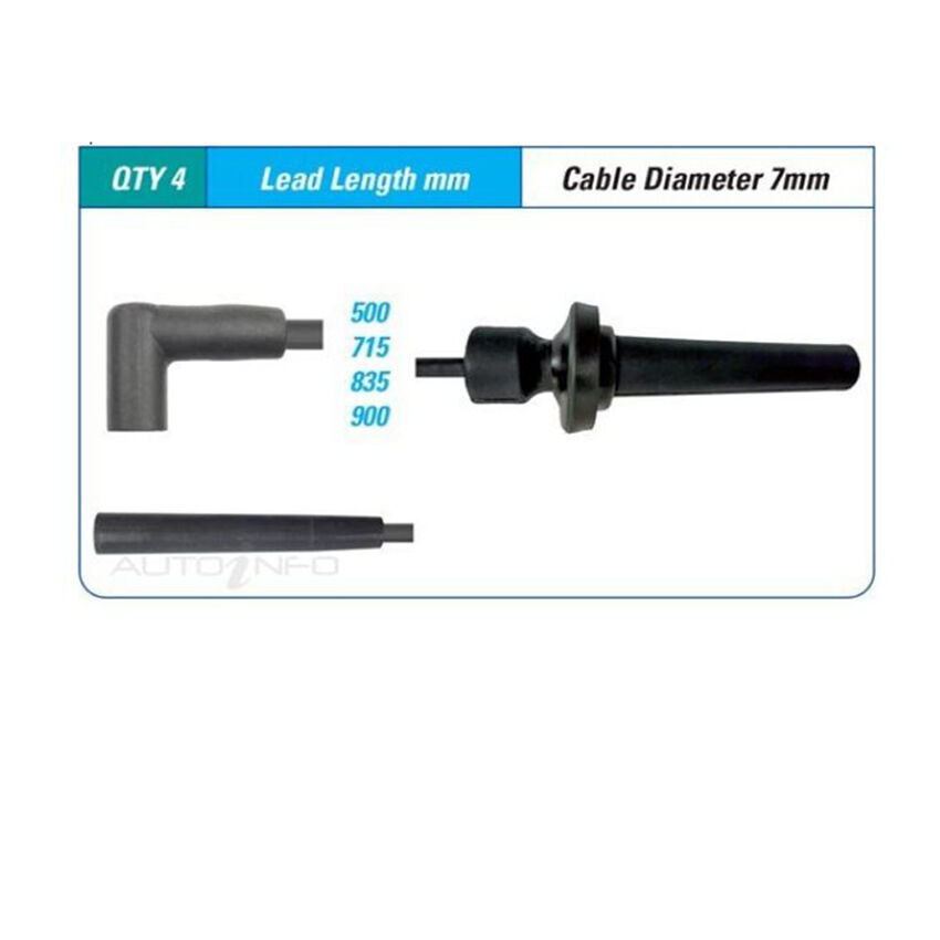 PAT Ignition Lead Set For Citroen CX25 IE Pallas GTi 2.5L M25659 I4 8V OHV