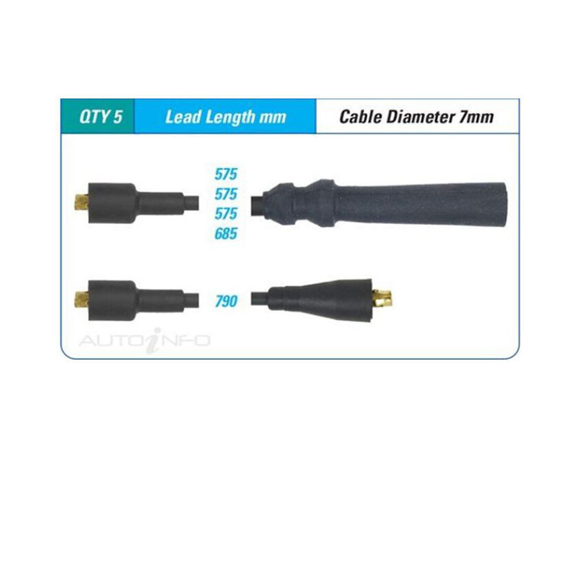 PAT Ignition Lead Set For Volvo 242 DL 2.3L,2.1L B23E I4 8V SOHC - ILS-104M
