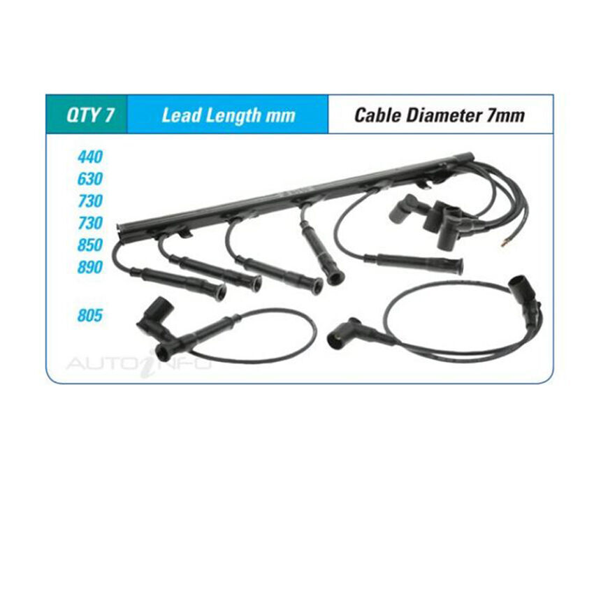PAT Ignition Lead Set For BMW M535i E28 3.4L M30B35ME7 I6 12V SOHC - ILS-105M