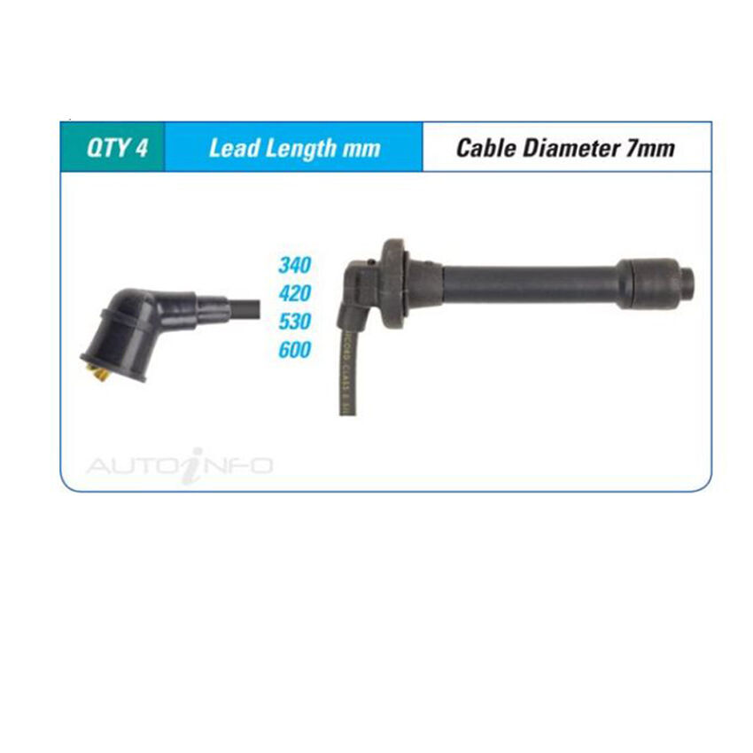PAT Ignition Lead Set For Honda Concerto MA 1.5L,1.6L D15B I4 16V SOHC -ILS-108M