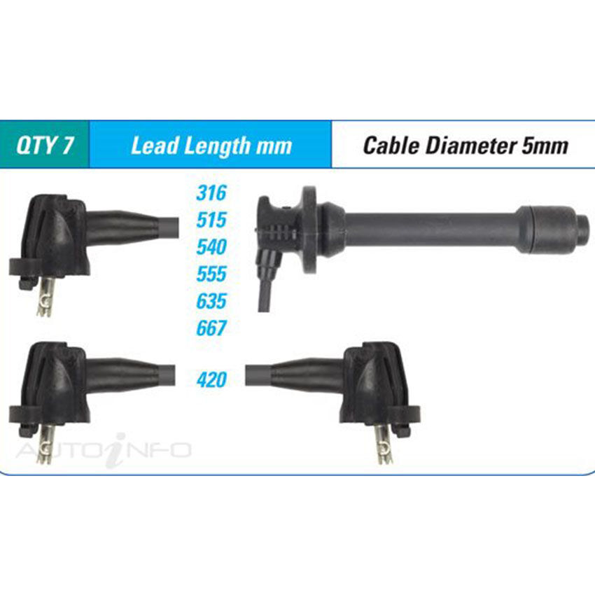 PAT Ignition Lead Set For Mercedes Benz 300SEL/300SL/300TE 3.0L M103.984
