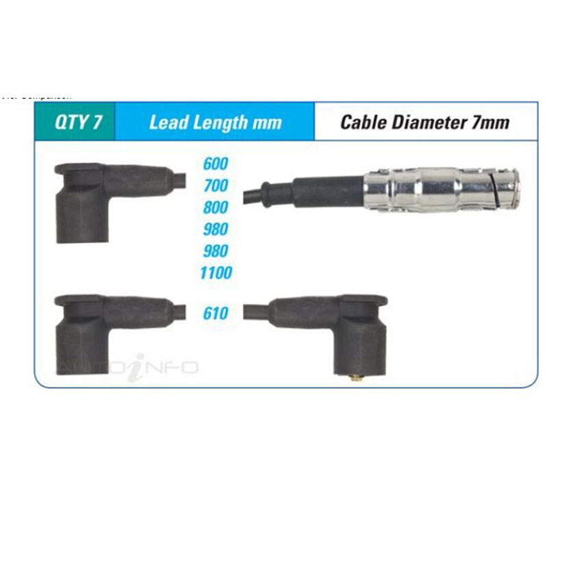 PAT Ignition Lead Set For Mercedes Benz 280 W114 M110.921 I6 12V DOHC - ILS-116M