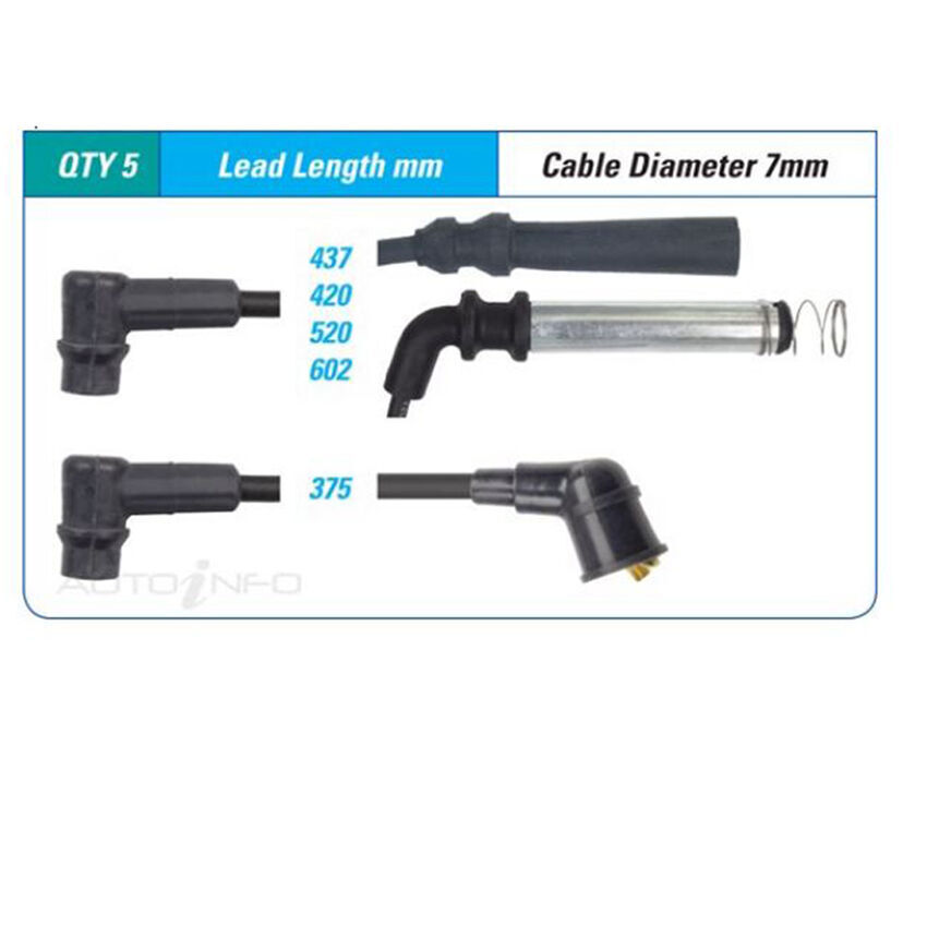 PAT Ignition Lead Set For Daewoo 1.5i 1.5L G15MF I4 8V SOHC - ILS-120M