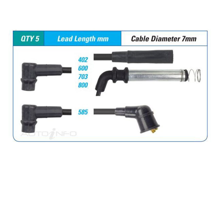 PAT Ignition Lead Set For Daewoo Espero 2.0L C20LE I4 8V SOHC Sedan - ILS-121M