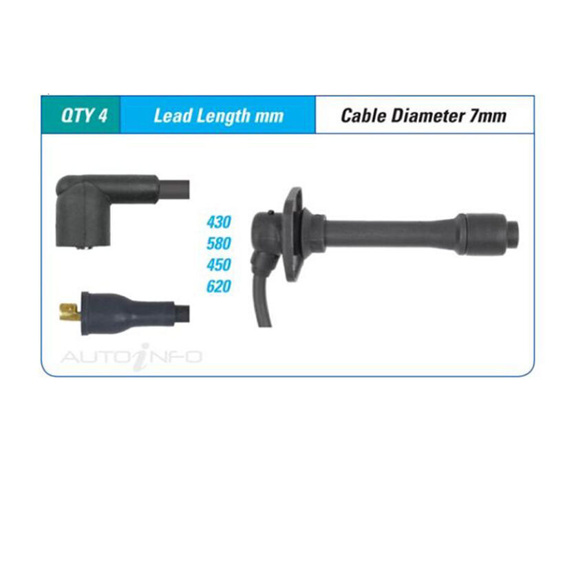 PAT Ignition Lead Set For Ford Telstar GLX GHIA AX, AY 2.0L FS I4 16V DOHC