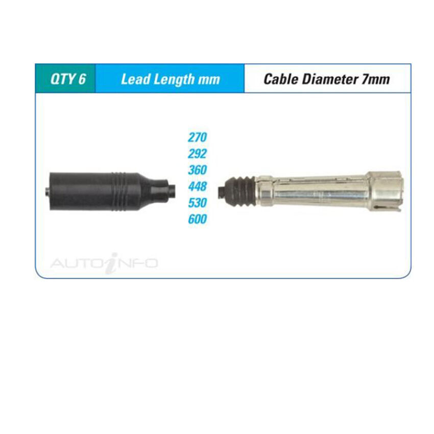 PAT Ignition Lead Set For Audi 80 2.8E B4 2.8L ABC V6 12V SOHC - ILS-127M