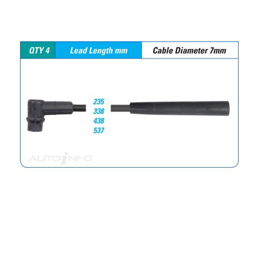PAT Ignition Lead Set For Lada Niva 1.7L 1700 I4 8V SOHC Wagon - ILS-131M