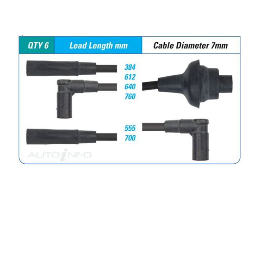 PAT Ignition Lead Set For Citroen BX GTi 1.9L XU9JA I4 8V SOHC - ILS-133M