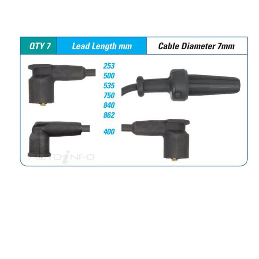 PAT Ignition Lead Set For Peugeot 605 3.0L ZPJ V6 12V SOHC Sedan - ILS-134M