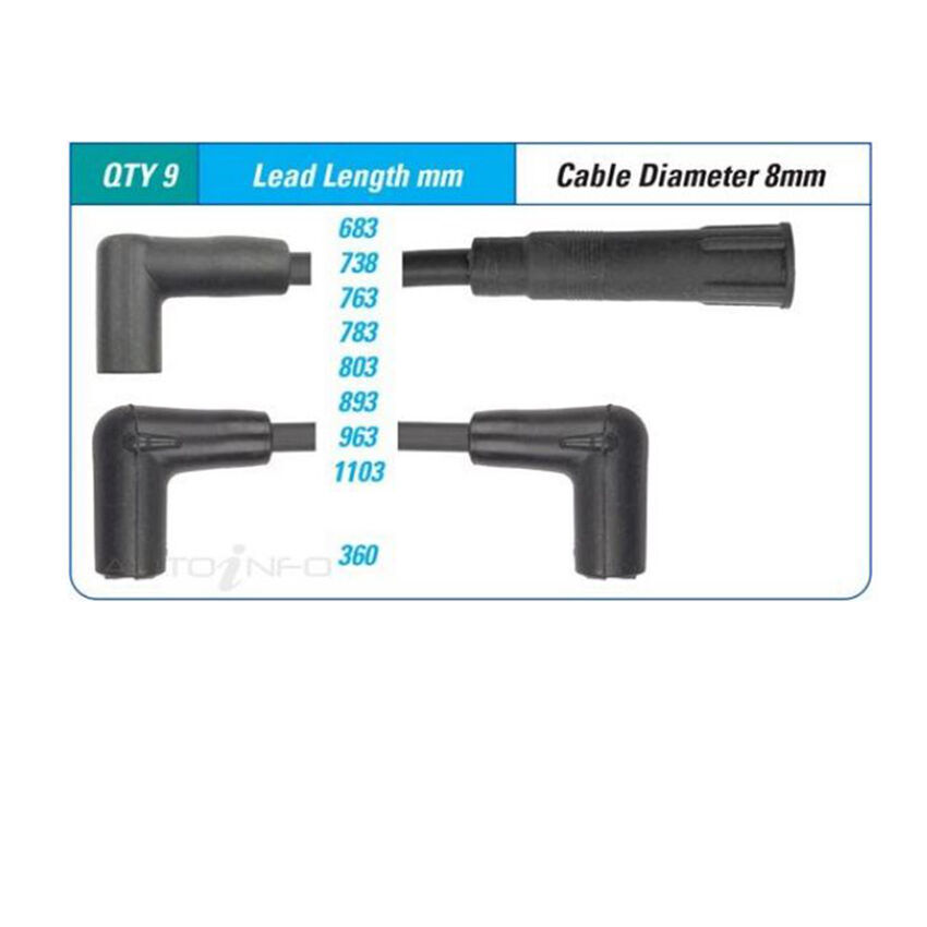 PAT Ignition Lead Set For Chevrolet C2500 Silverado 5.7L L31 V8 16V OHV