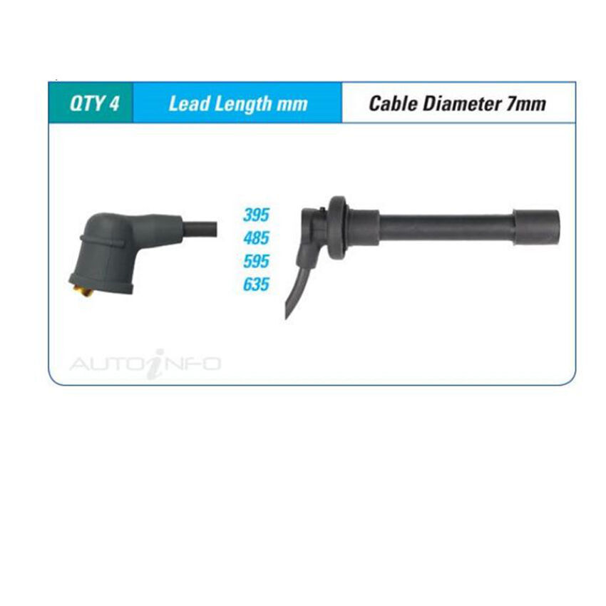 PAT Ignition Lead Set For Honda Odyssey RA 2.3L F23A7 I4 16V SOHC - ILS-163M